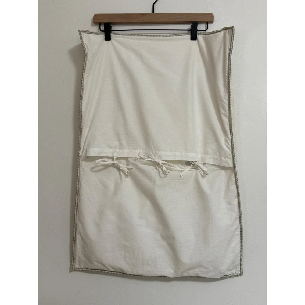 Pottery Barn (1) Standard Pillow Sham Quilted Patchwork Cotton Envelope Farm